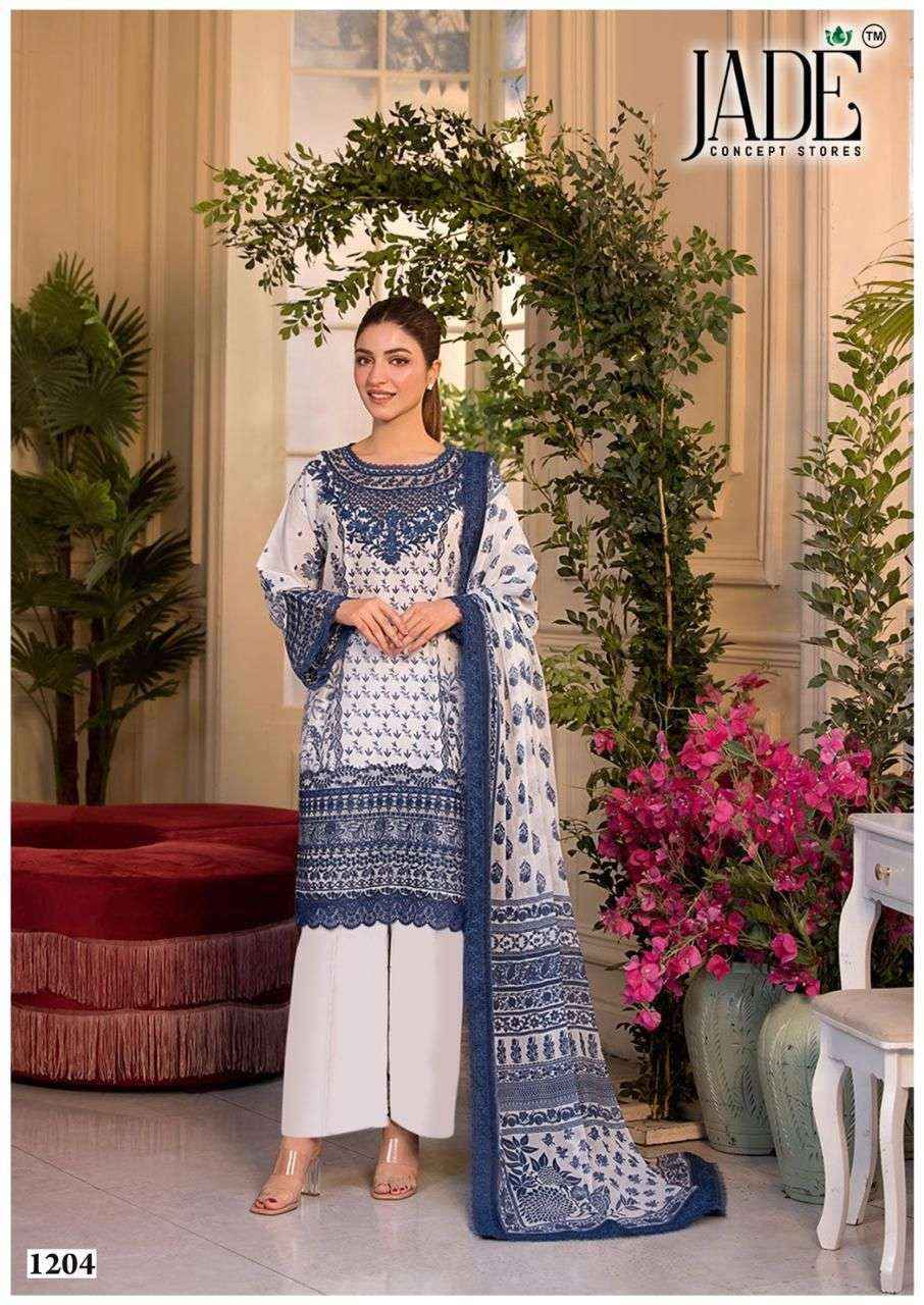 Jade Bin Saeed Heavy Luxury Vol 12 Readymade Cotton Dress 6 pcs Catalogue