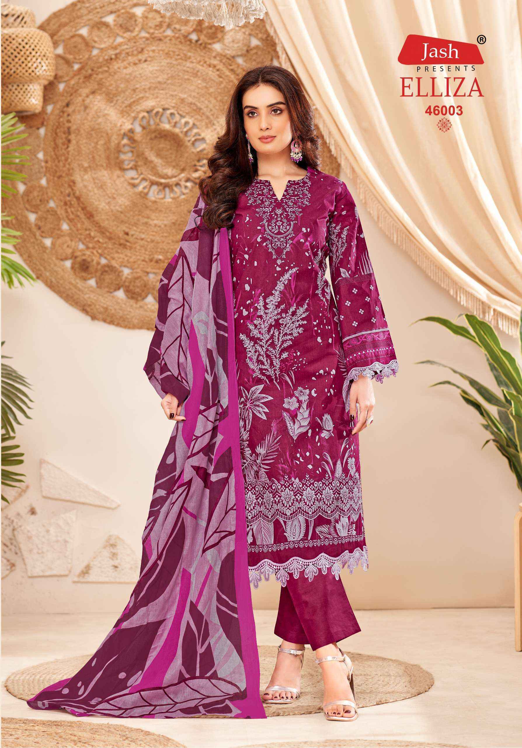 Jash Elliza Vol-46 Cotton Dress Material (10 pcs Catalogue)
