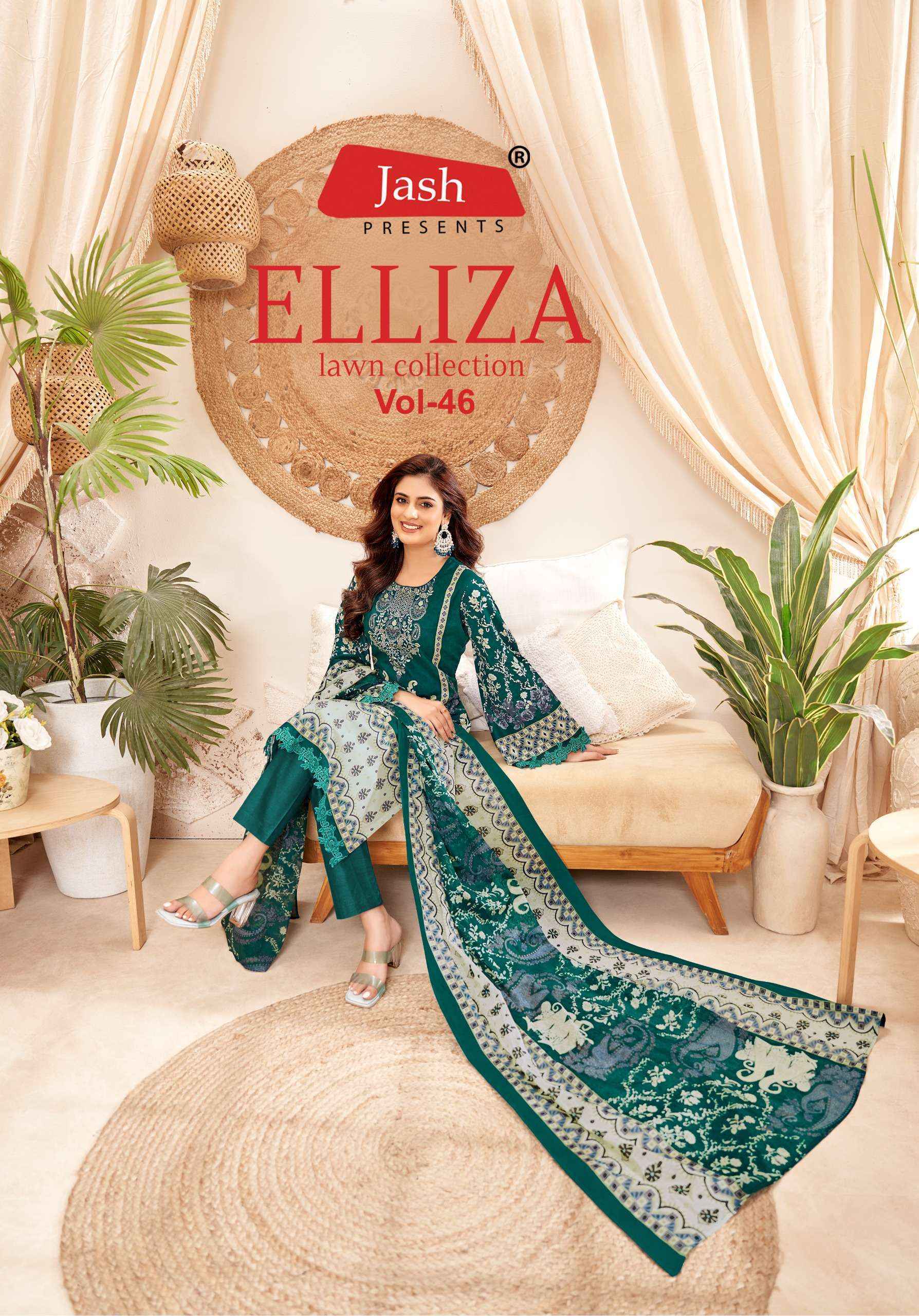 Jash Elliza Vol-46 Cotton Dress Material (10 pcs Catalogue)