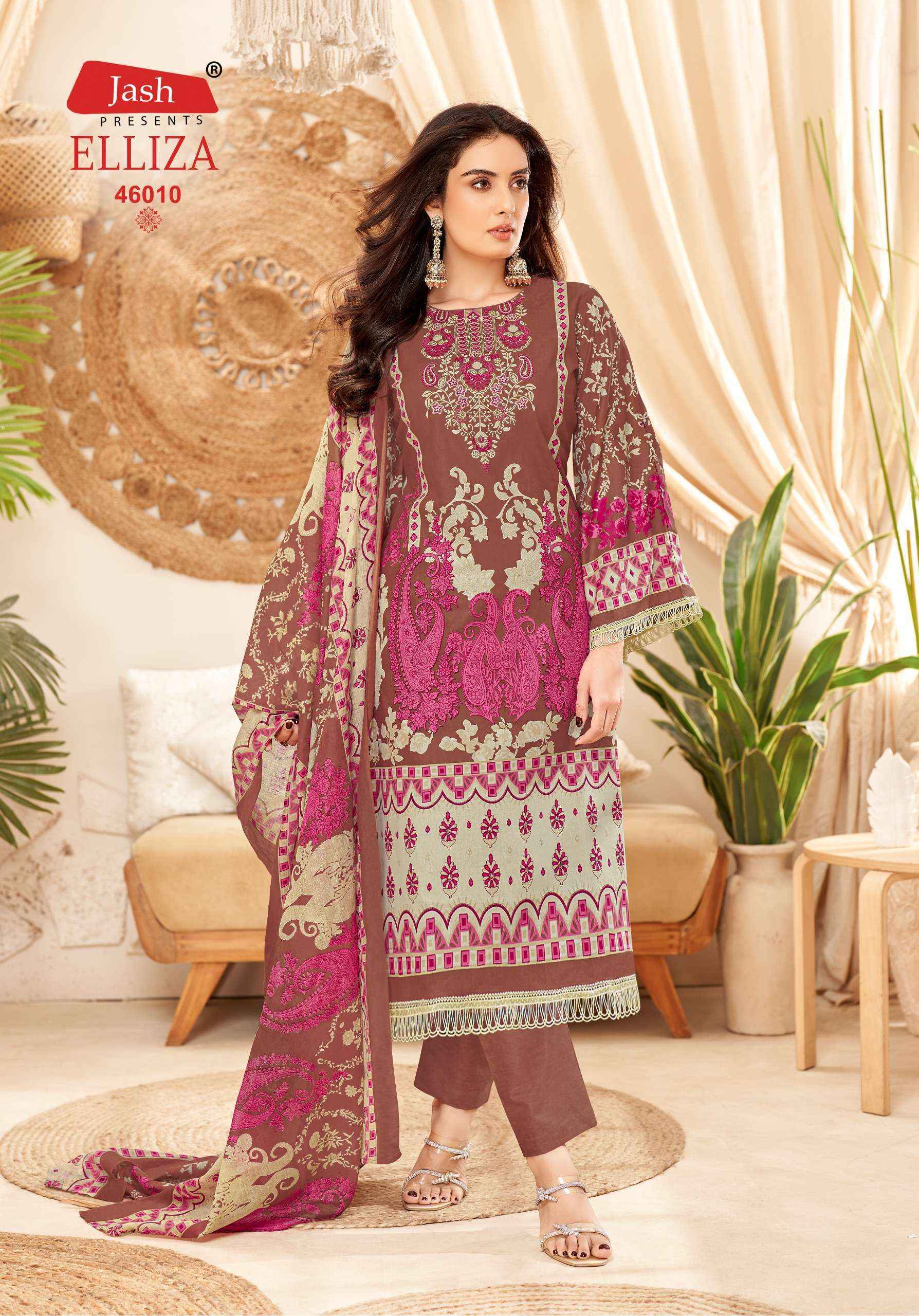 Jash Elliza Vol-46 Cotton Dress Material (10 pcs Catalogue)