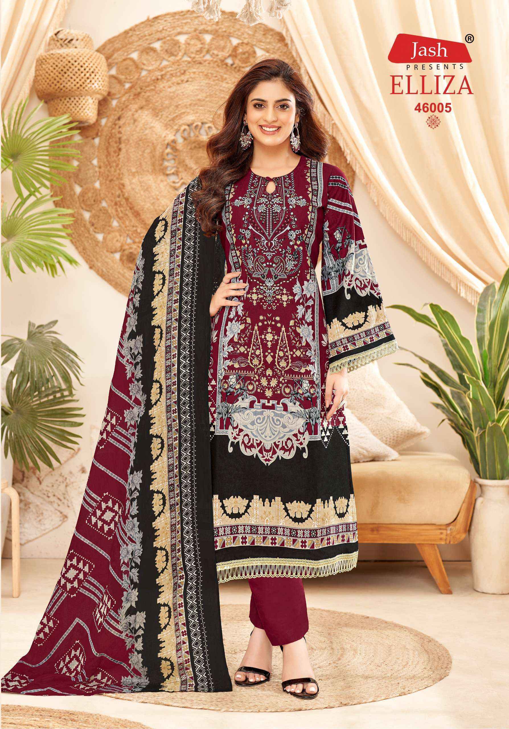 Jash Elliza Vol-46 Cotton Dress Material (10 pcs Catalogue)