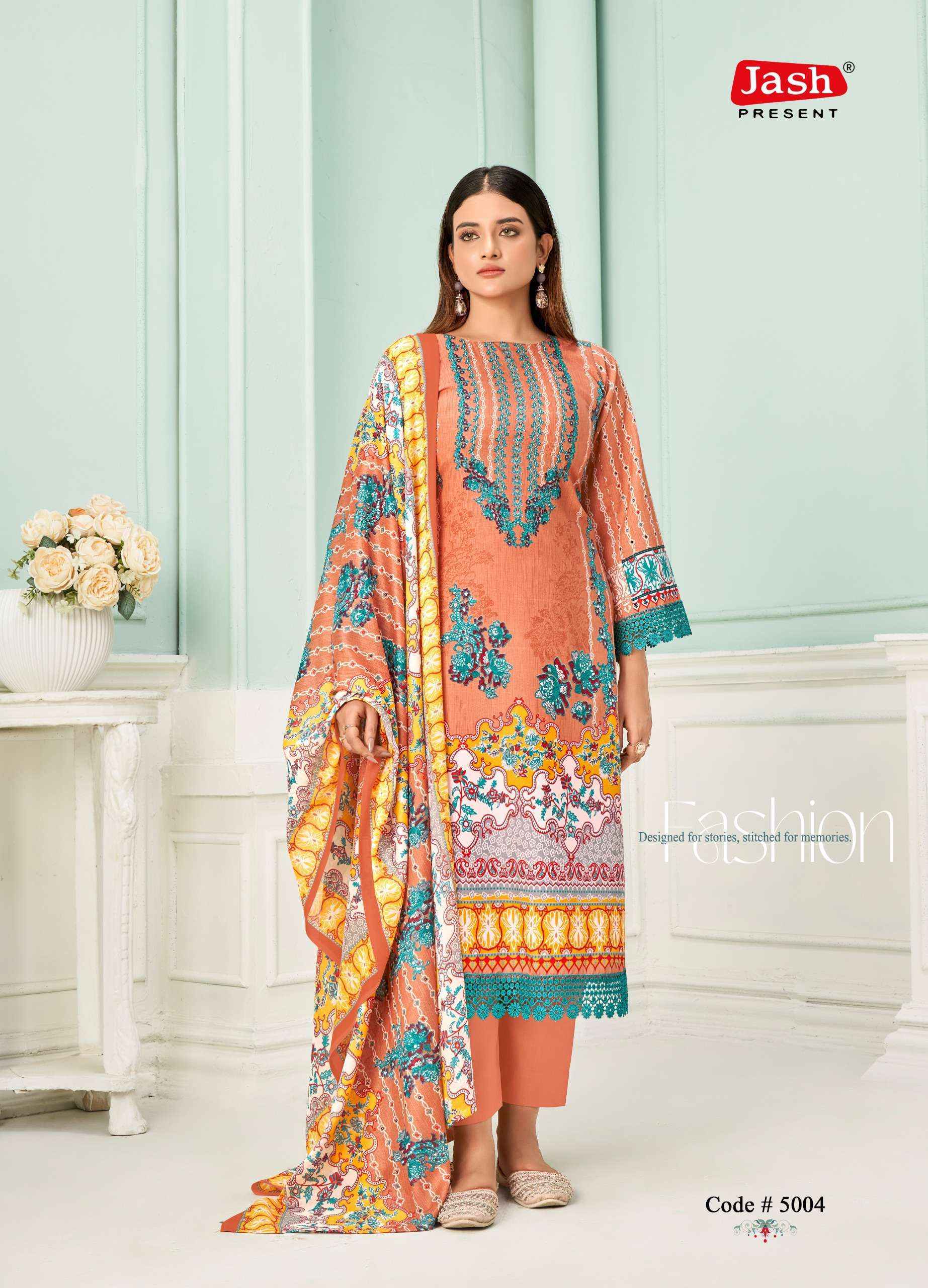 Jash Qurbat Vol-5 Cotton Dress Material (8 pcs Catalogue)