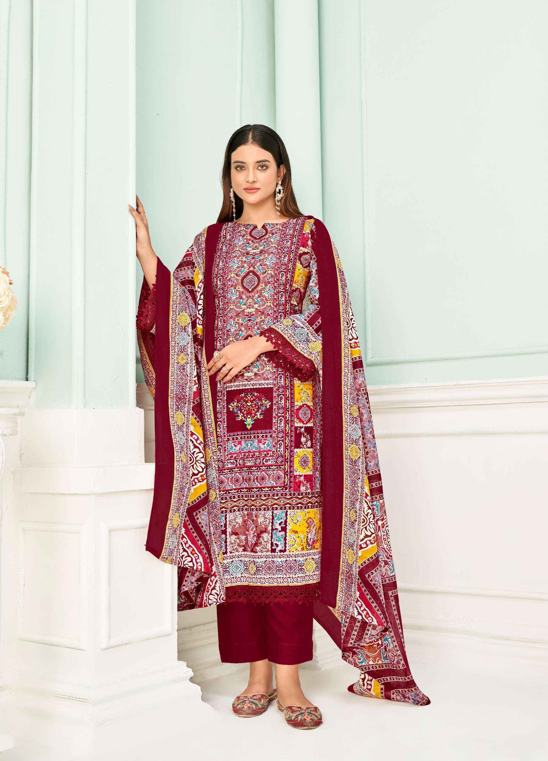 Jash Qurbat Vol-5 Cotton Dress Material (8 pcs Catalogue)