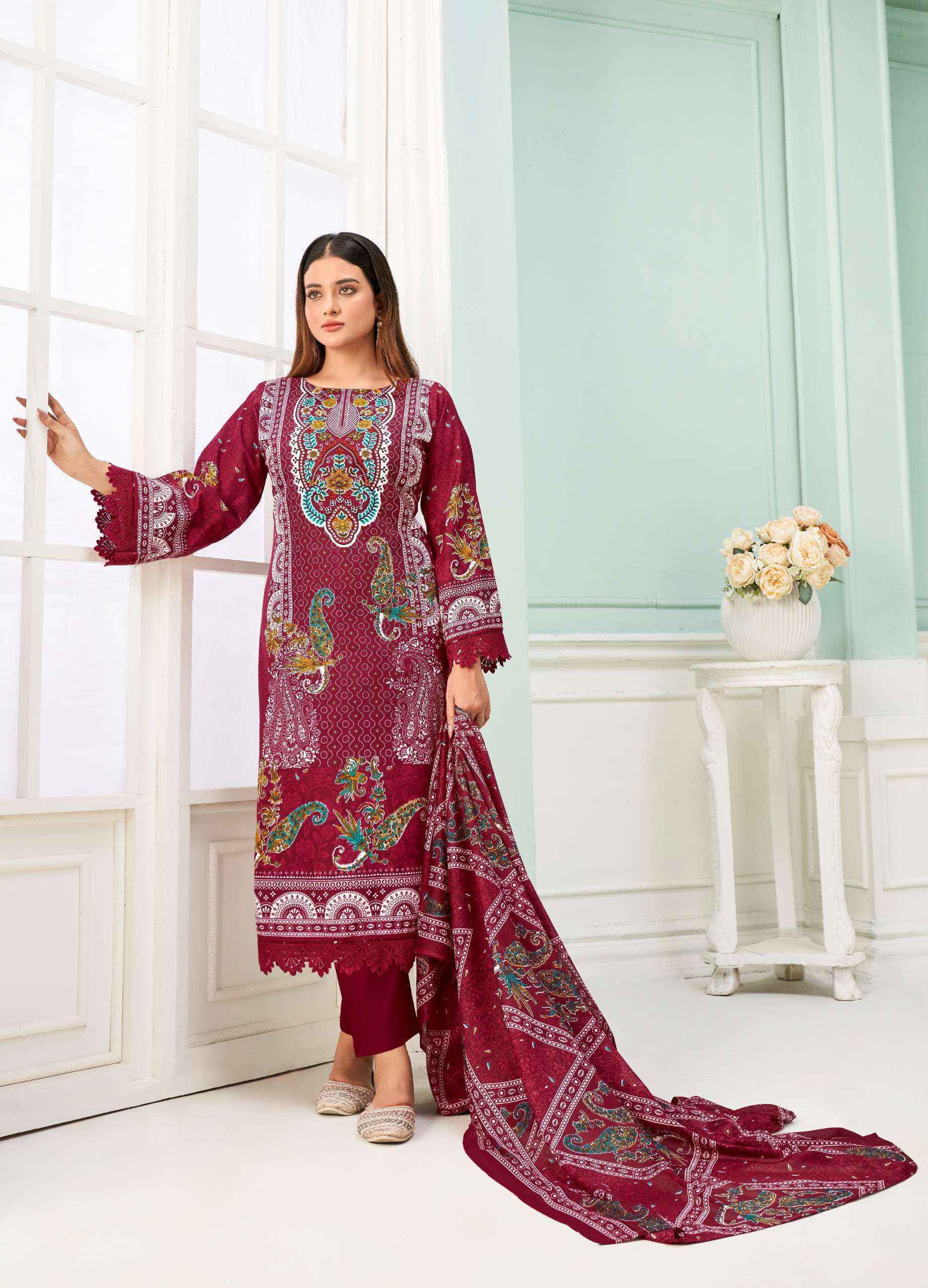 Jash Qurbat Vol-5 Cotton Dress Material (8 pcs Catalogue)