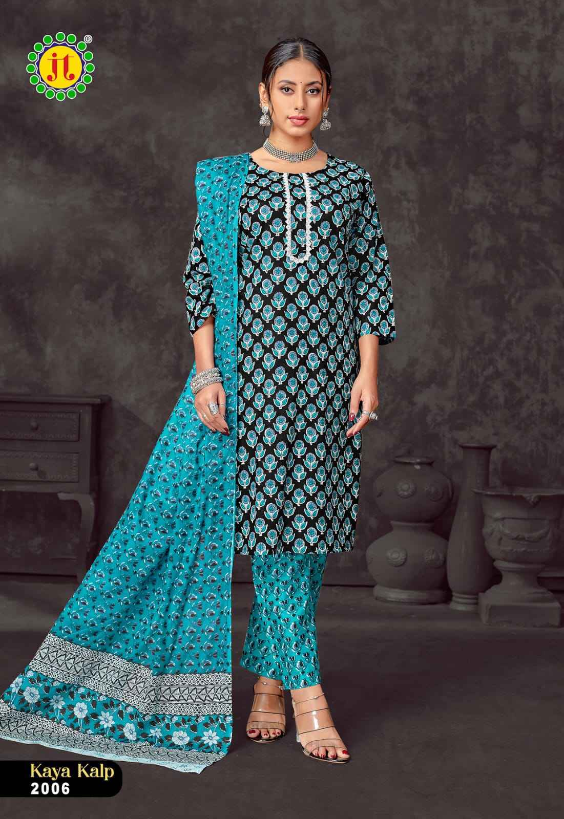 Jt Kaya Kalp Vol 2 Readymade Cotton Dress 8 pcs Catalogue