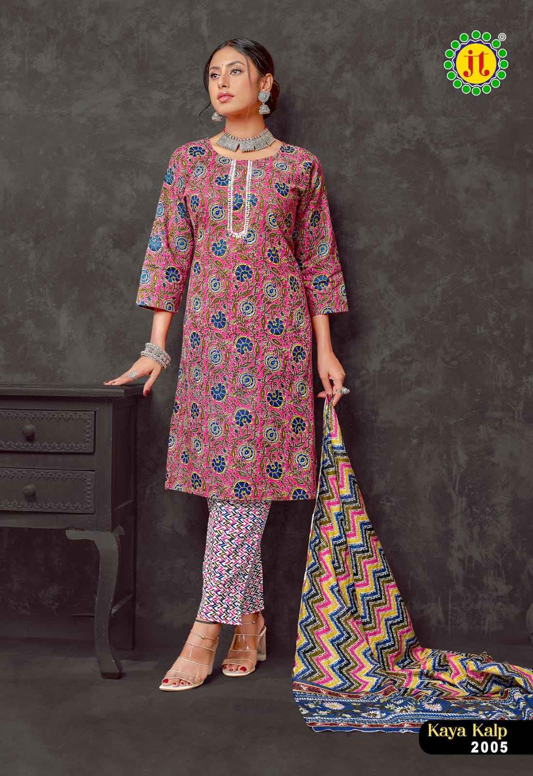 Jt Kaya Kalp Vol 2 Readymade Cotton Dress 8 pcs Catalogue