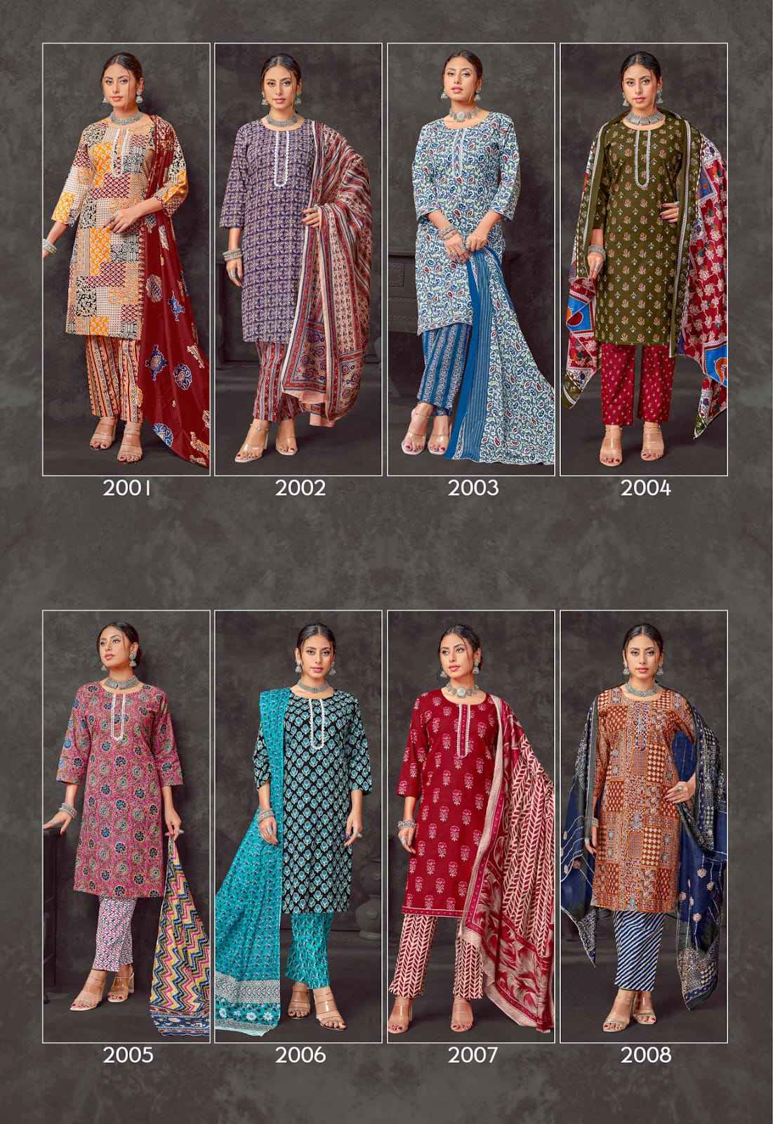 Jt Kaya Kalp Vol 2 Readymade Cotton Dress 8 pcs Catalogue