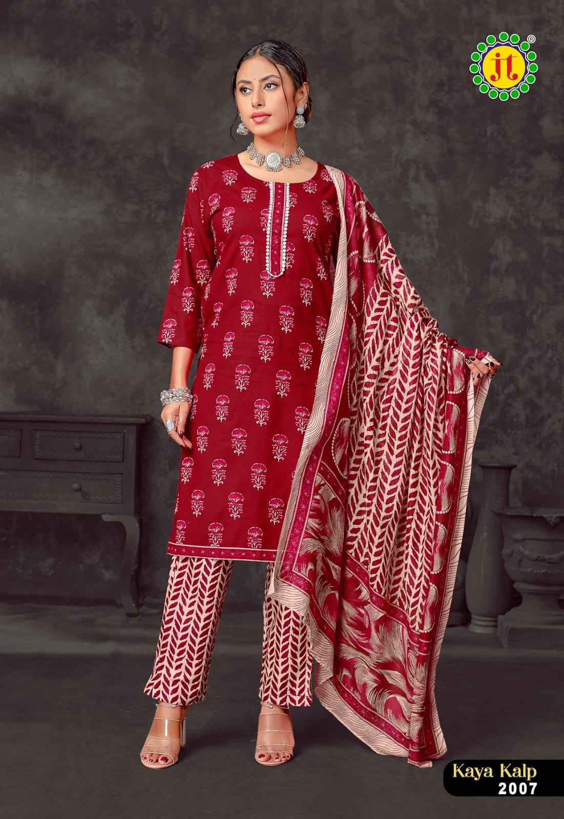 Jt Kaya Kalp Vol 2 Readymade Cotton Dress 8 pcs Catalogue
