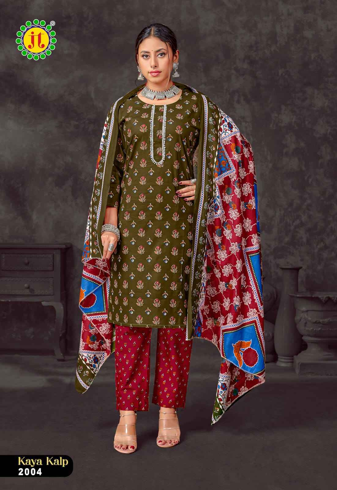 Jt Kaya Kalp Vol 2 Readymade Cotton Dress 8 pcs Catalogue