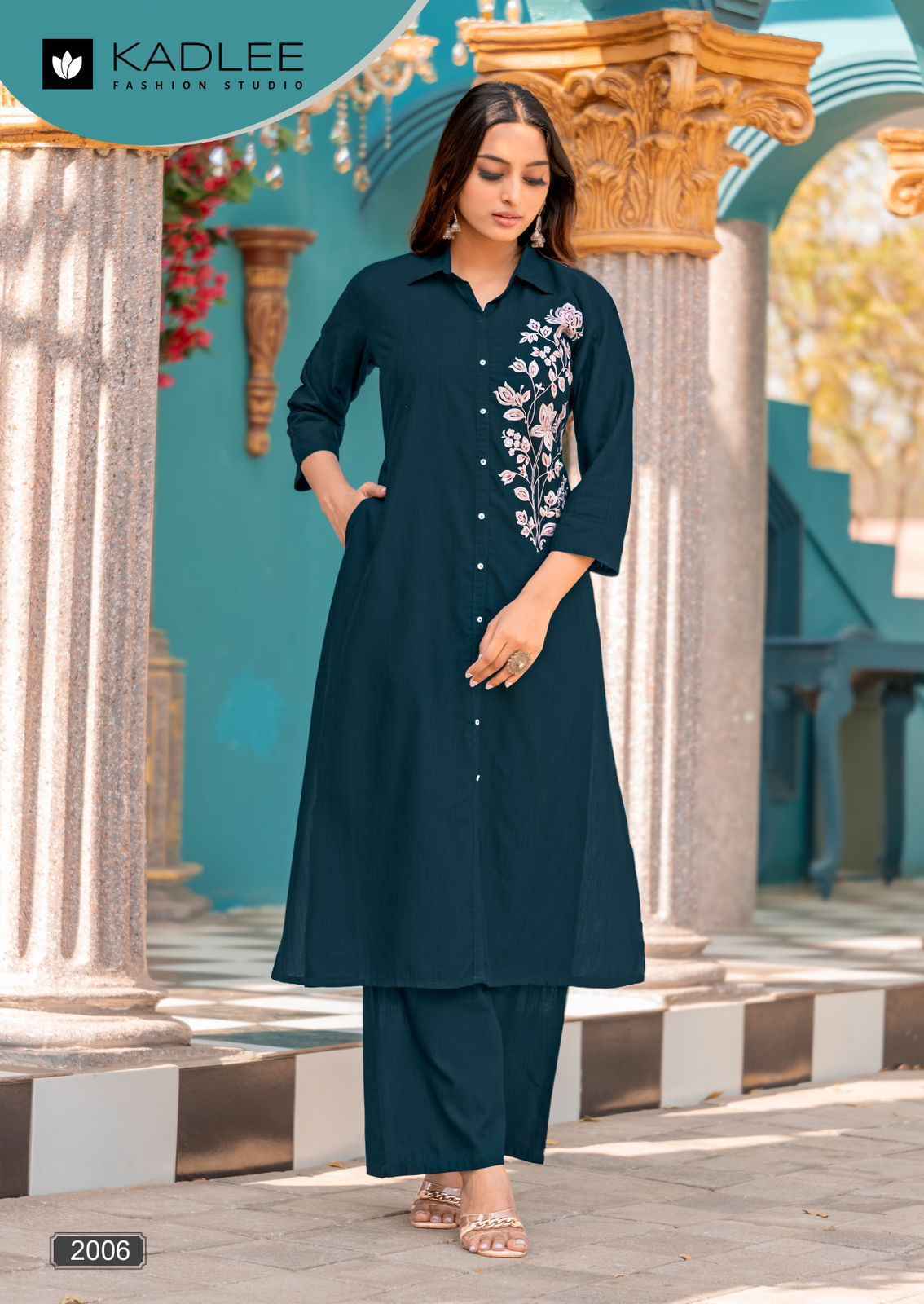 Kadlee Pehchan Rayon Kurti With Bottom (6 pcs Catalogue)