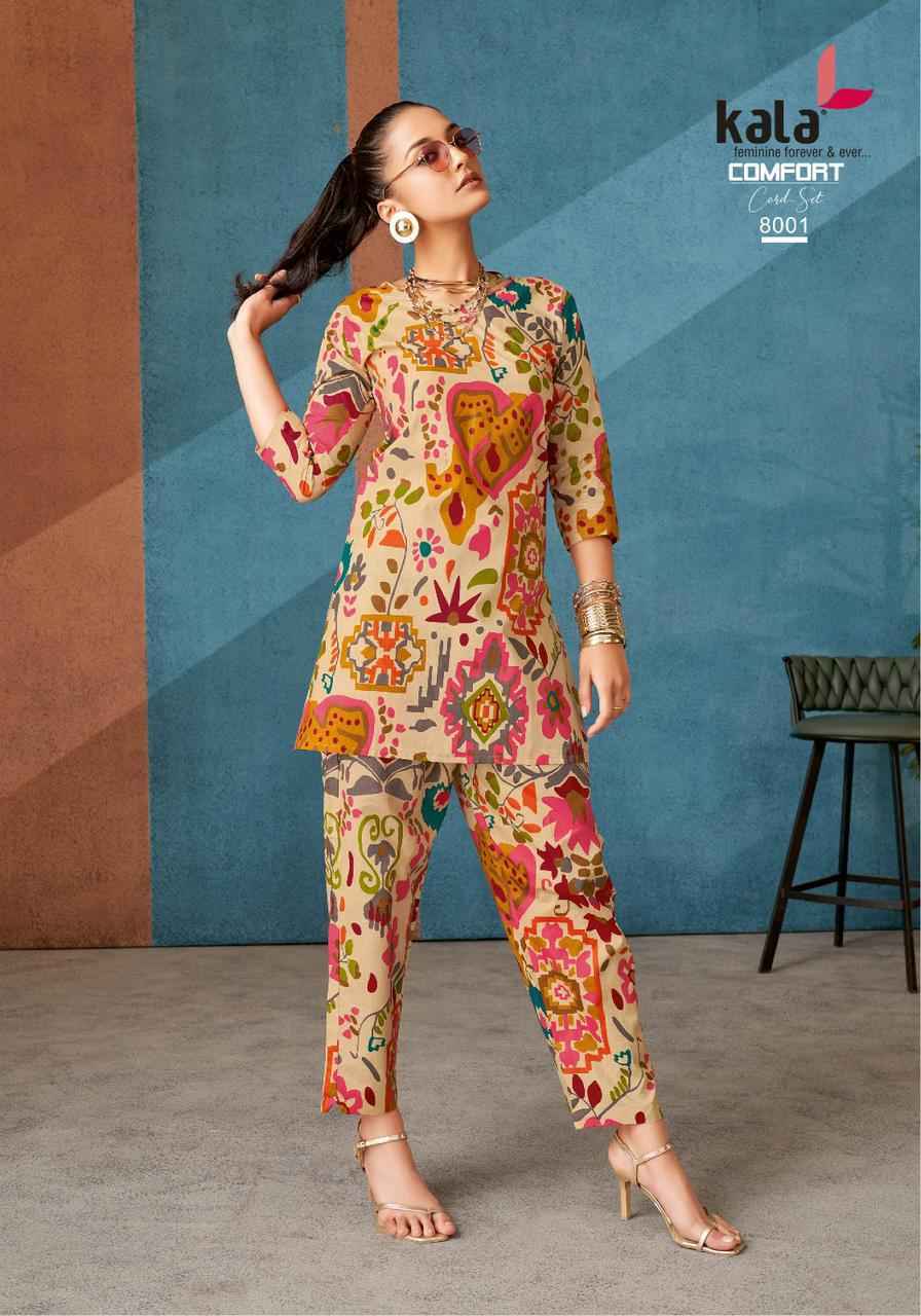 Kala Comfort Vol-3 Cotton Co Ord Set (12 pcs Catalogue)