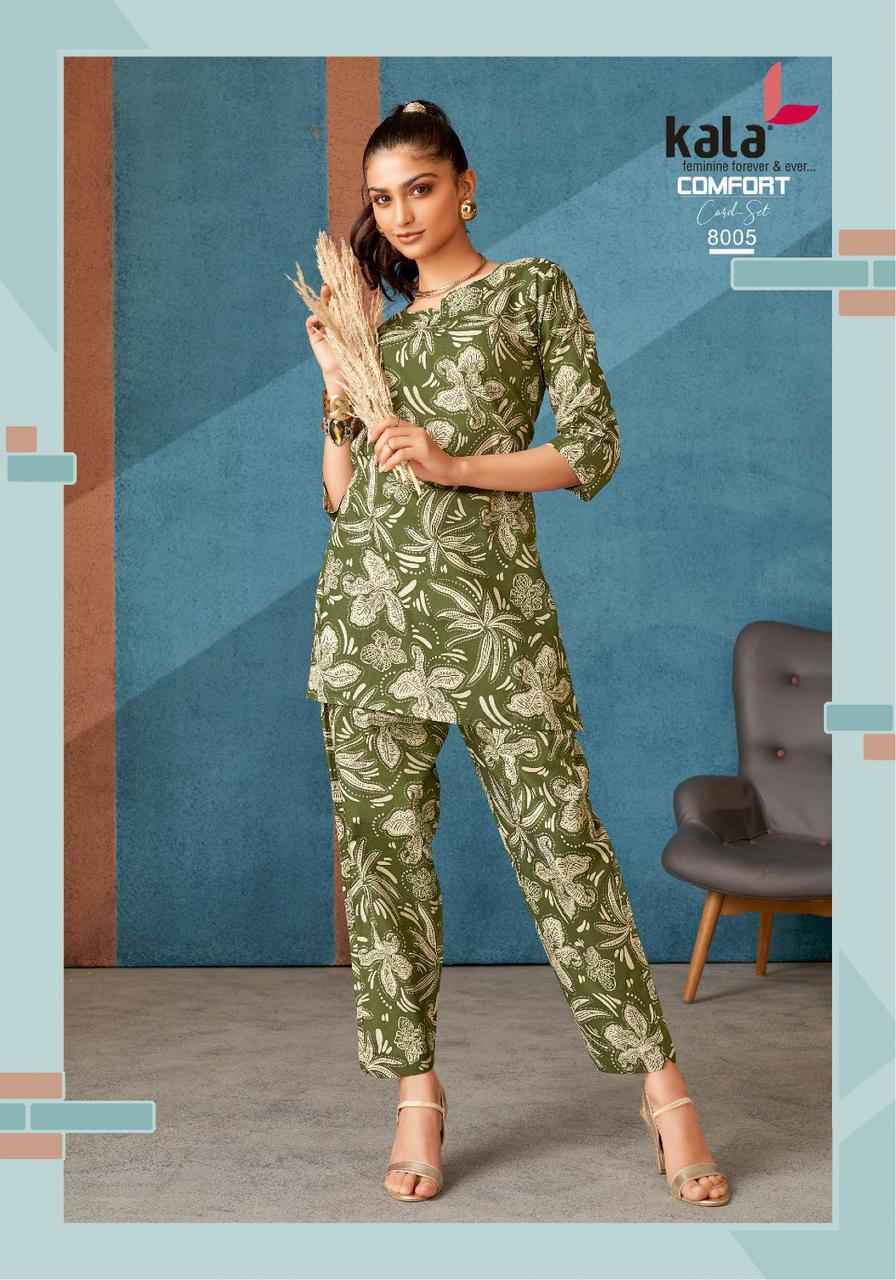 Kala Comfort Vol-3 Cotton Co Ord Set (12 pcs Catalogue)