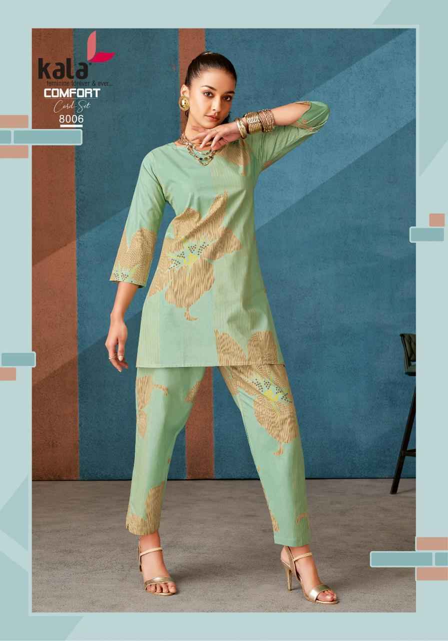 Kala Comfort Vol-3 Cotton Co Ord Set (12 pcs Catalogue)