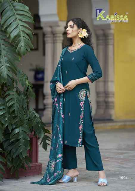 Karissa Aastha Liva Rayon Readymade Suit (4 pcs Catalogue)