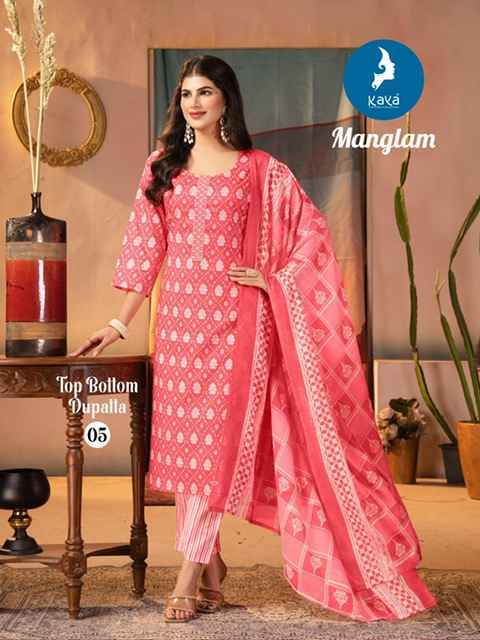 Kaya Manglam Cotton Readymade Suit (6 pcs Catalogue)