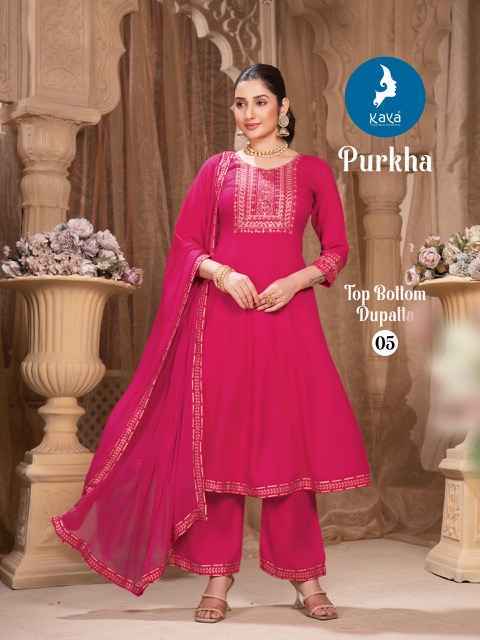 Kaya Purkha Rayon Readymade Suit (6 pcs Catalogue)