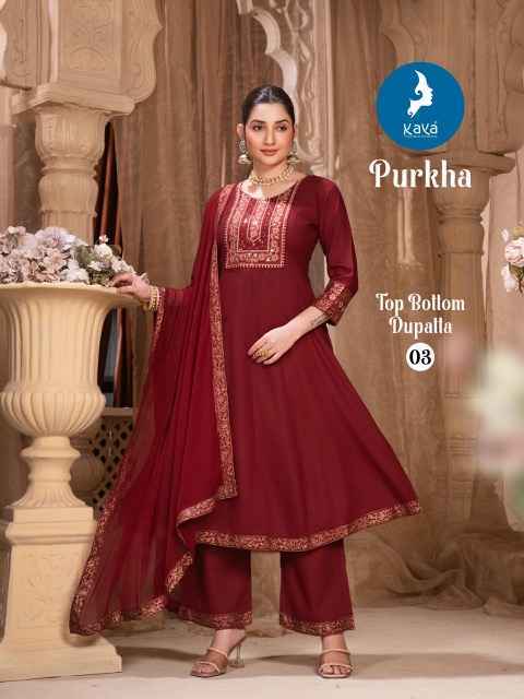 Kaya Purkha Rayon Readymade Suit (6 pcs Catalogue)