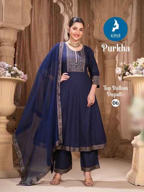Kaya Purkha Rayon Readymade Suit (6 pcs Catalogue)
