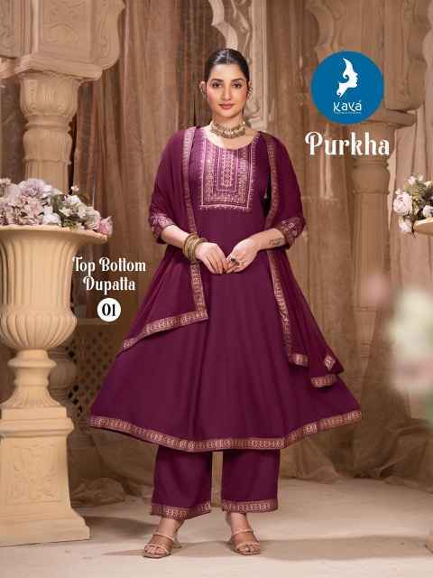 Kaya Purkha Rayon Readymade Suit (6 pcs Catalogue)