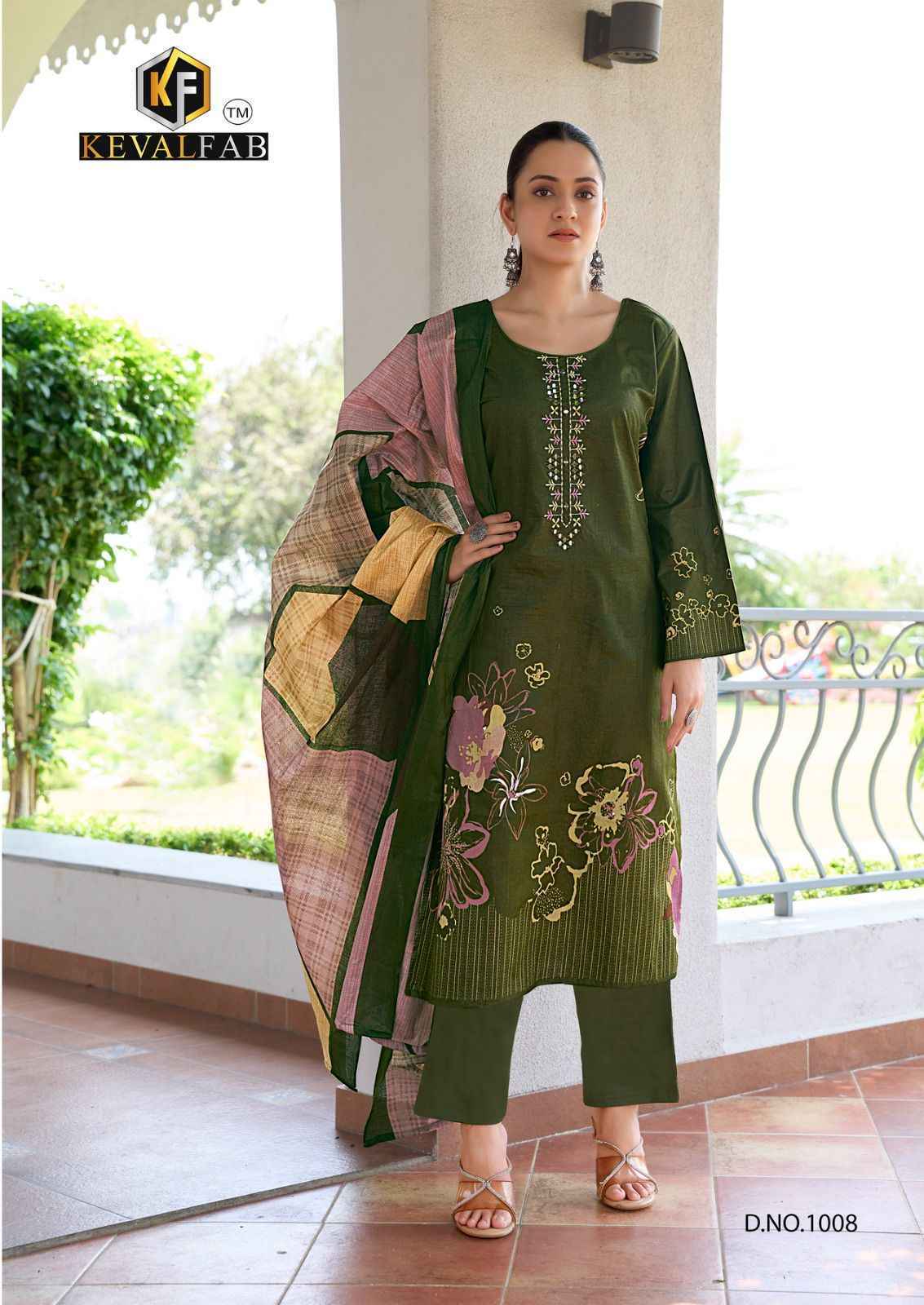 Keval Fab Aalaya Cotton Dress Material (8 pc Cataloge)