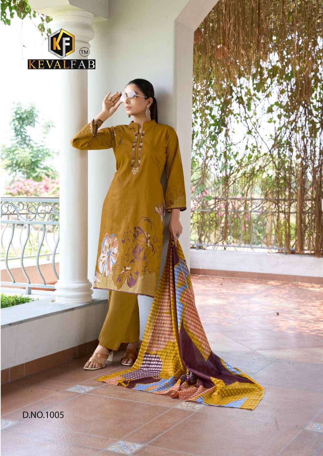 Keval Fab Aalaya Cotton Dress Material (8 pc Cataloge)