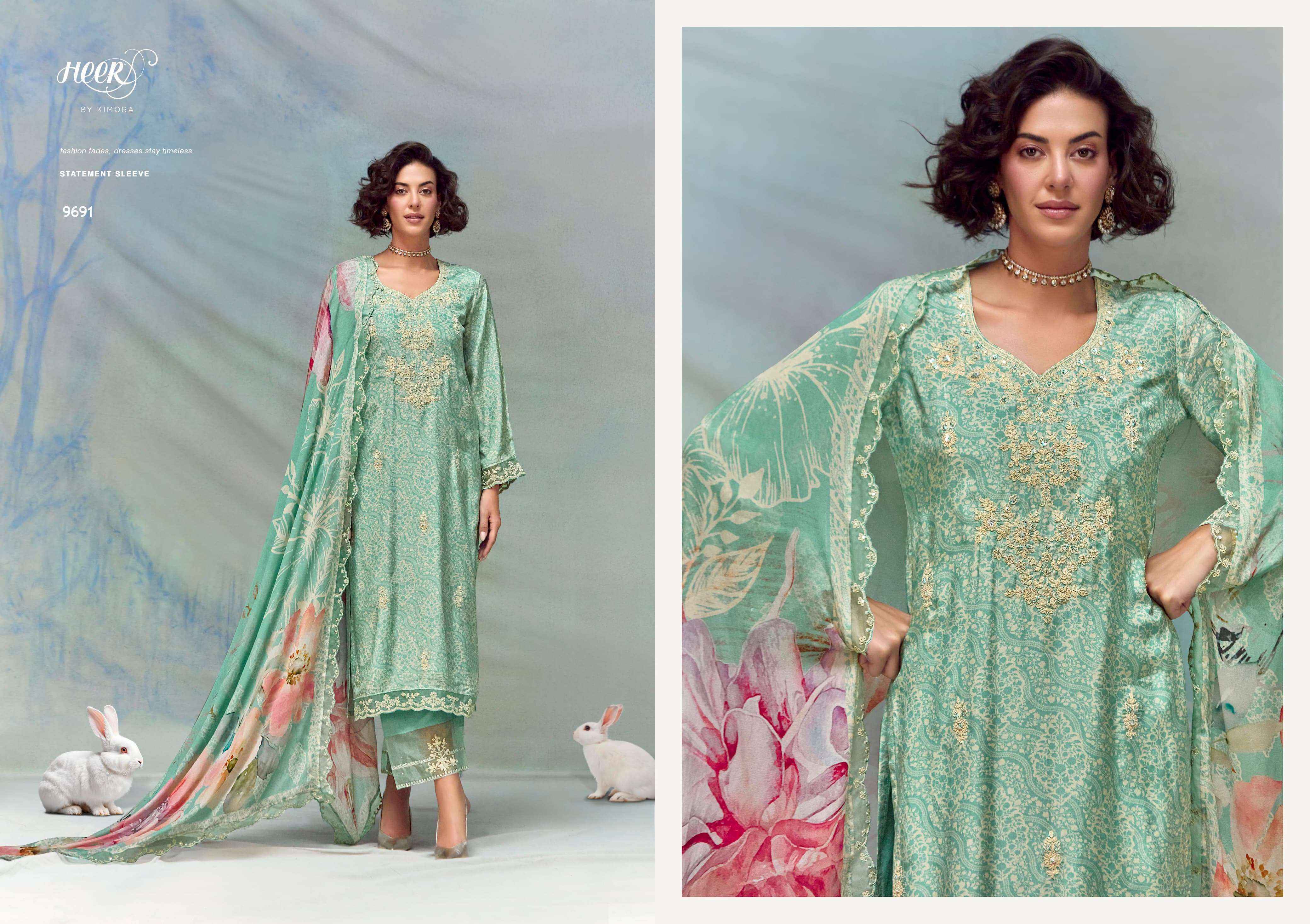 Kimora Heer Florence Vol-213 Musline Dress Material (6 pcs Catalogue)