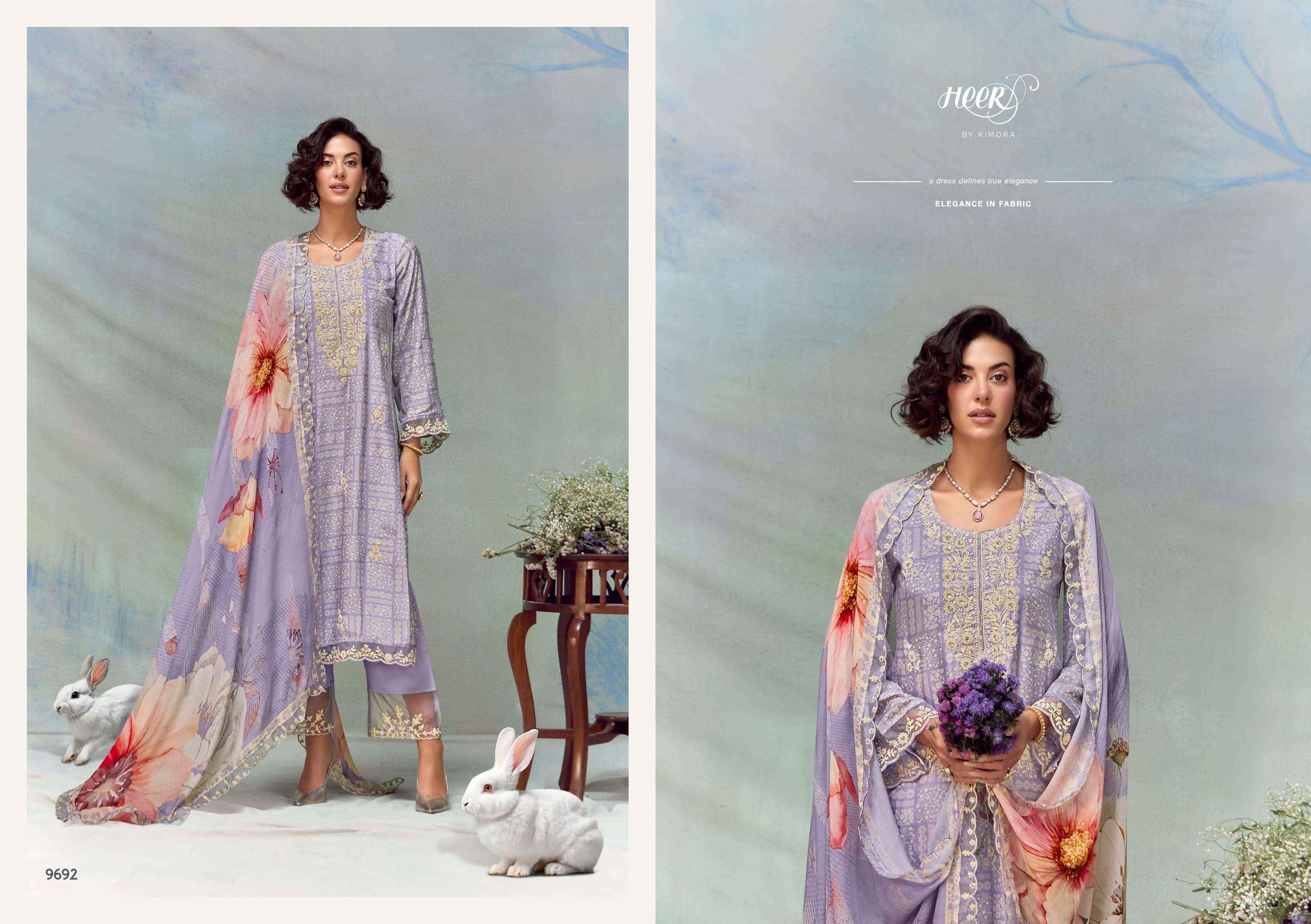 Kimora Heer Florence Vol-213 Musline Dress Material (6 pcs Catalogue)