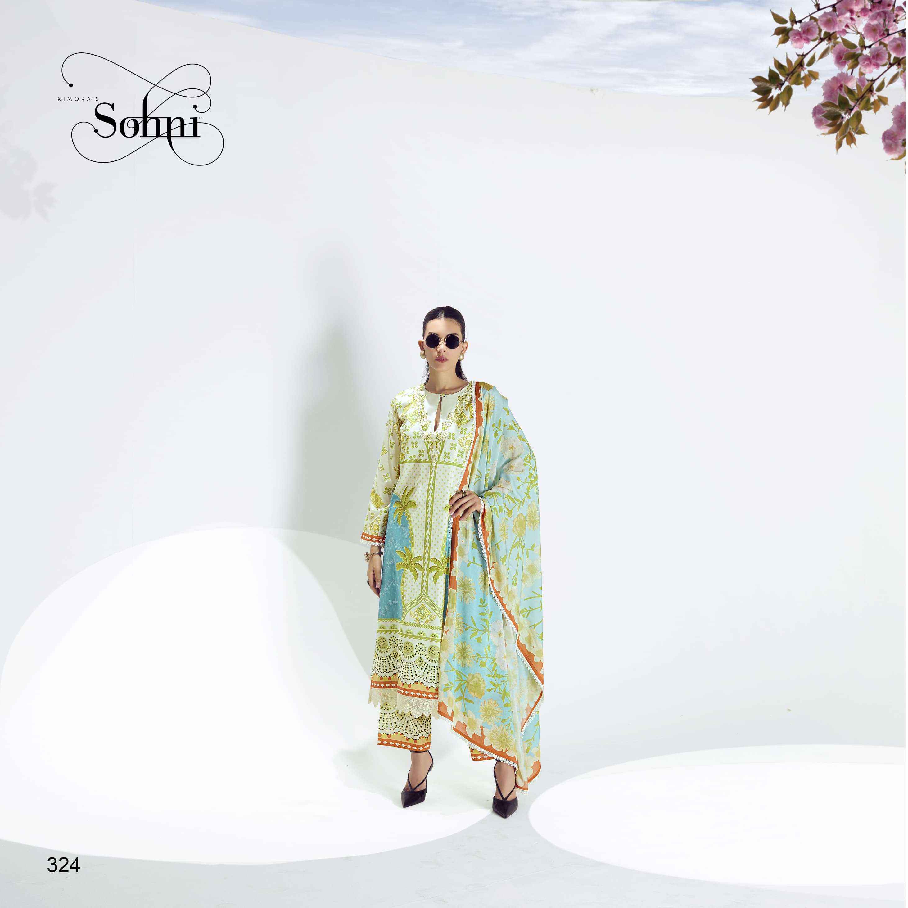 Kimora Sohni Breeze Vol-25 Lawn Cotton Dress Material (4 pcs Catalogue)
