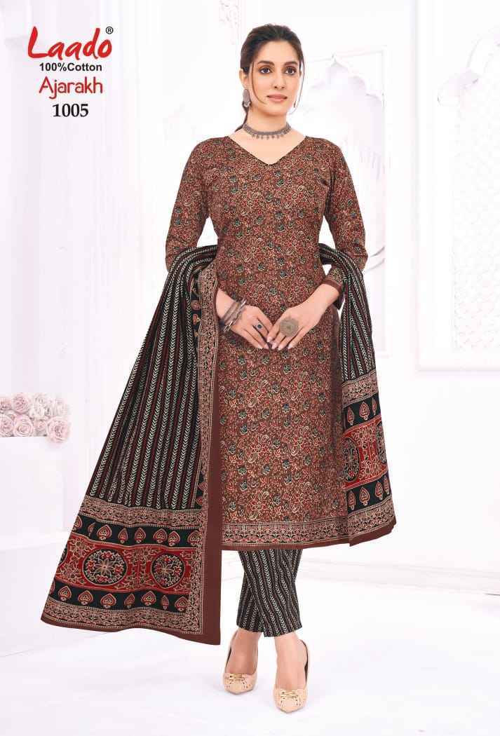 Laado Ajarakh Vol-1 Cotton Dress Material (10 Pcs Catalog)