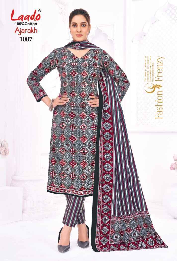 Laado Ajarakh Vol-1 Cotton Dress Material (10 Pcs Catalog)