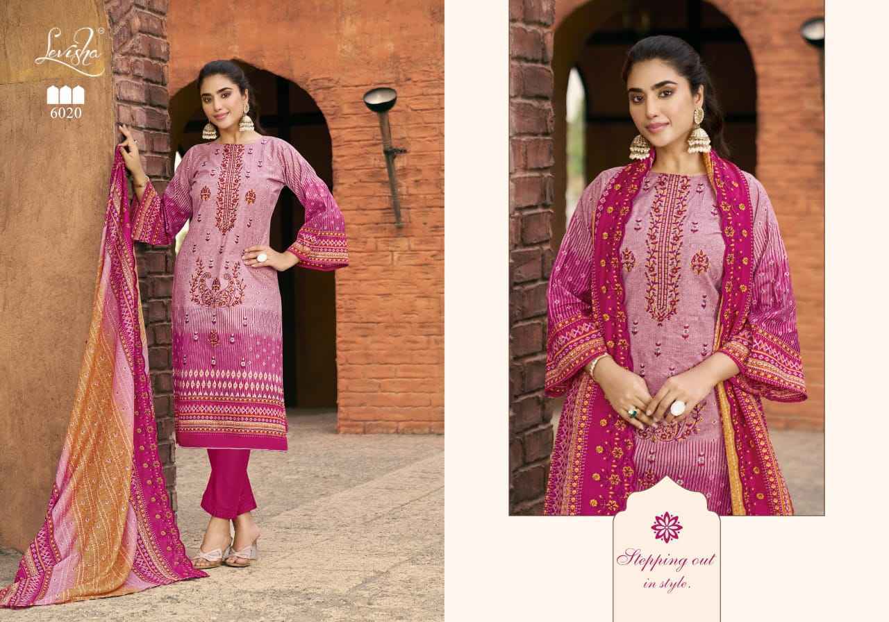 Levisha Madhubala Vol-6 Cambric Cotton Dress Material (8 pcs Catalogue)