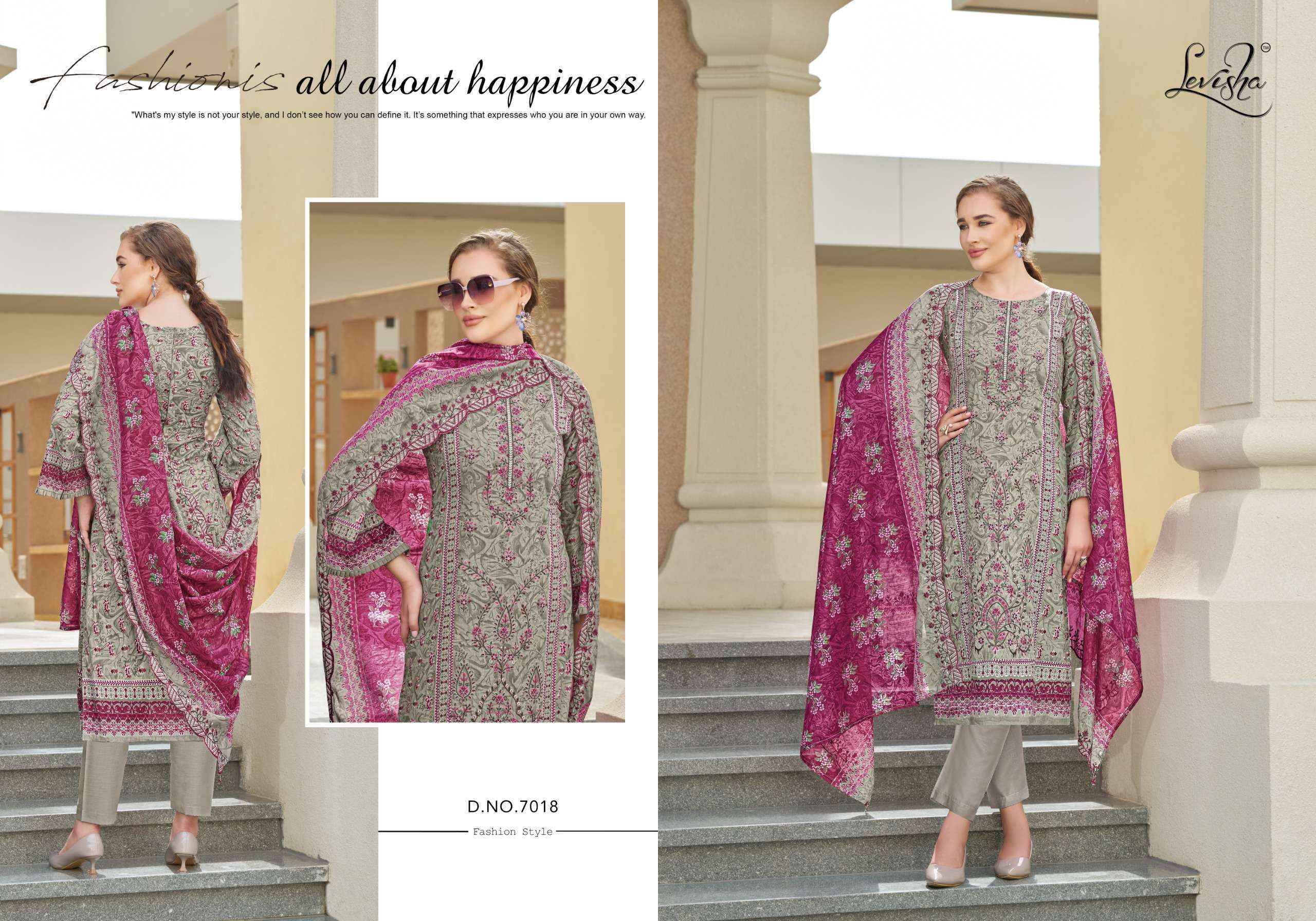 Levisha Madhubala Vol 7 Cambric Cotton Dress Material 8 pcs Catalogue