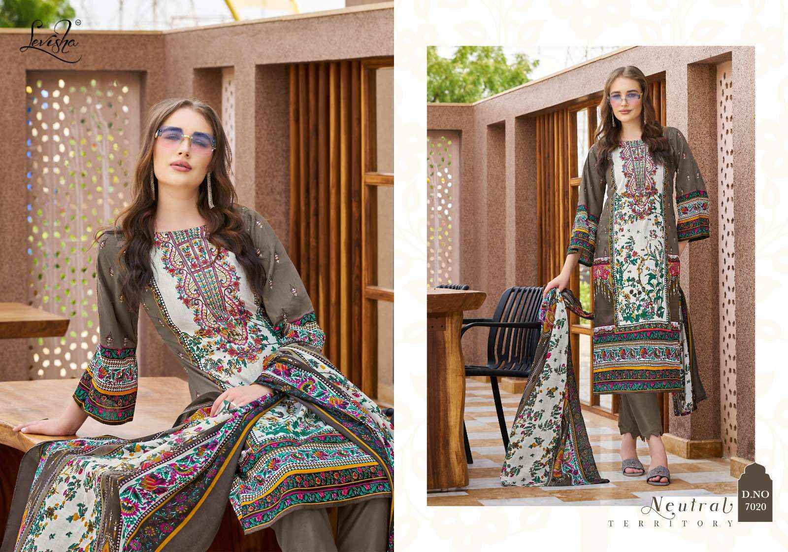 Levisha Mehnaaz Cotton Dress Material (8 pcs Catalogue)