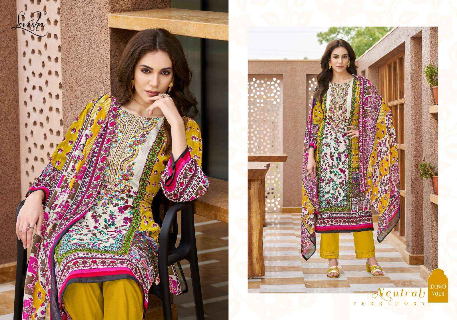 Levisha Mehnaaz Cotton Dress Material (8 pcs Catalogue)