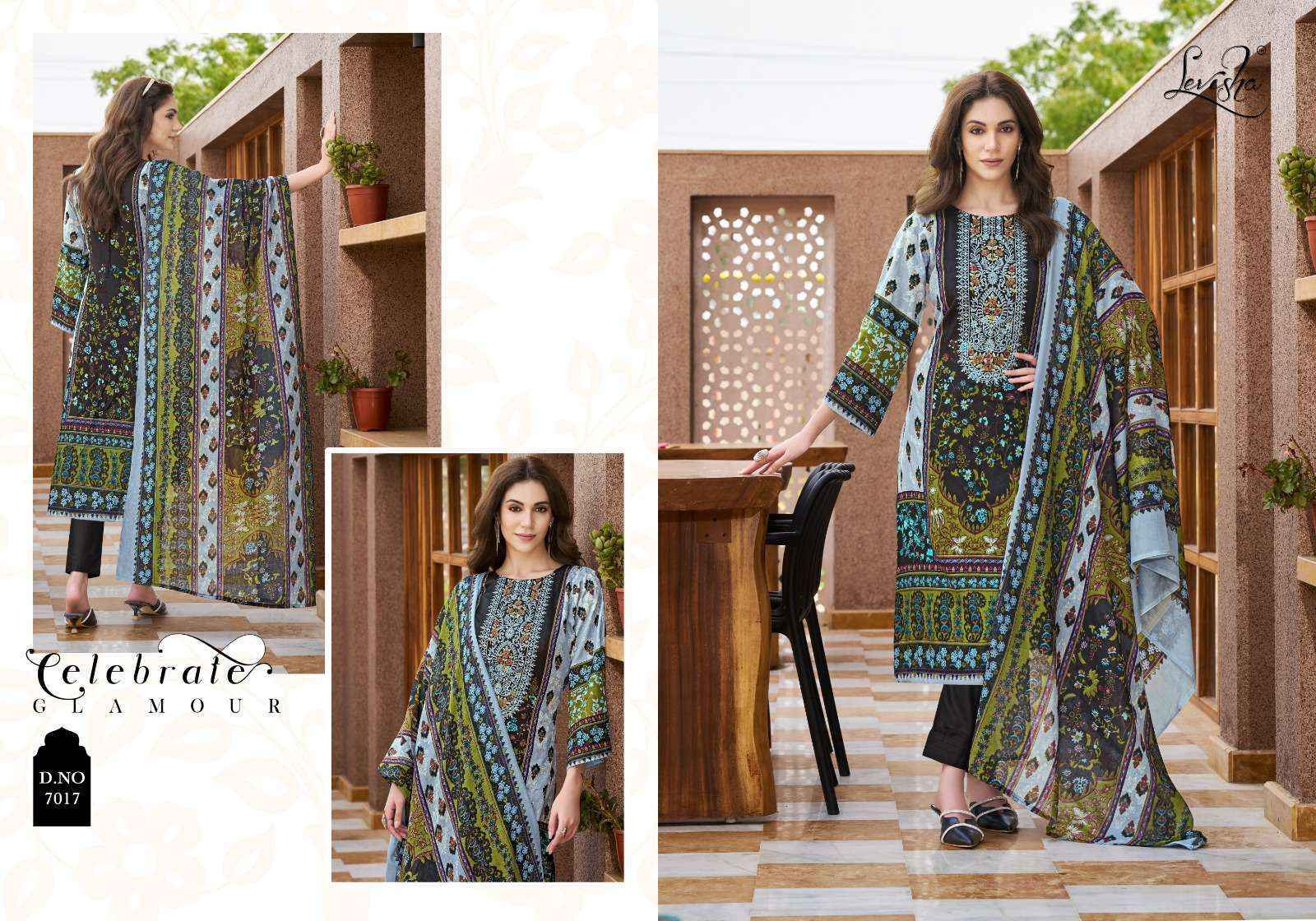 Levisha Mehnaaz Cotton Dress Material (8 pcs Catalogue)