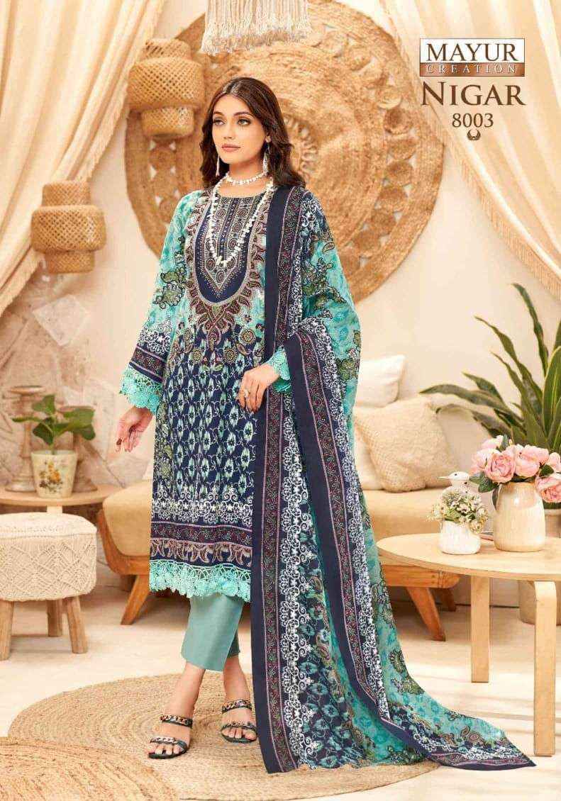Mayur Creation Nigar Vol-8 Cotton Dress Material (8 pcs Catalogue)