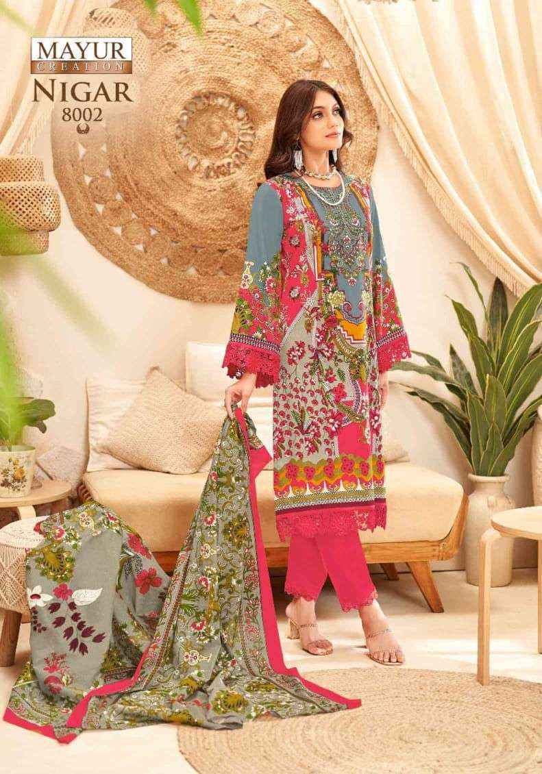 Mayur Creation Nigar Vol-8 Cotton Dress Material (8 pcs Catalogue)