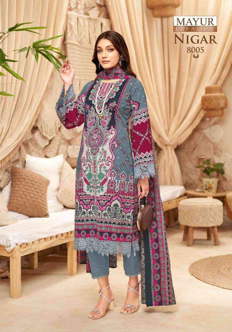 Mayur Creation Nigar Vol-8 Cotton Dress Material (8 pcs Catalogue)