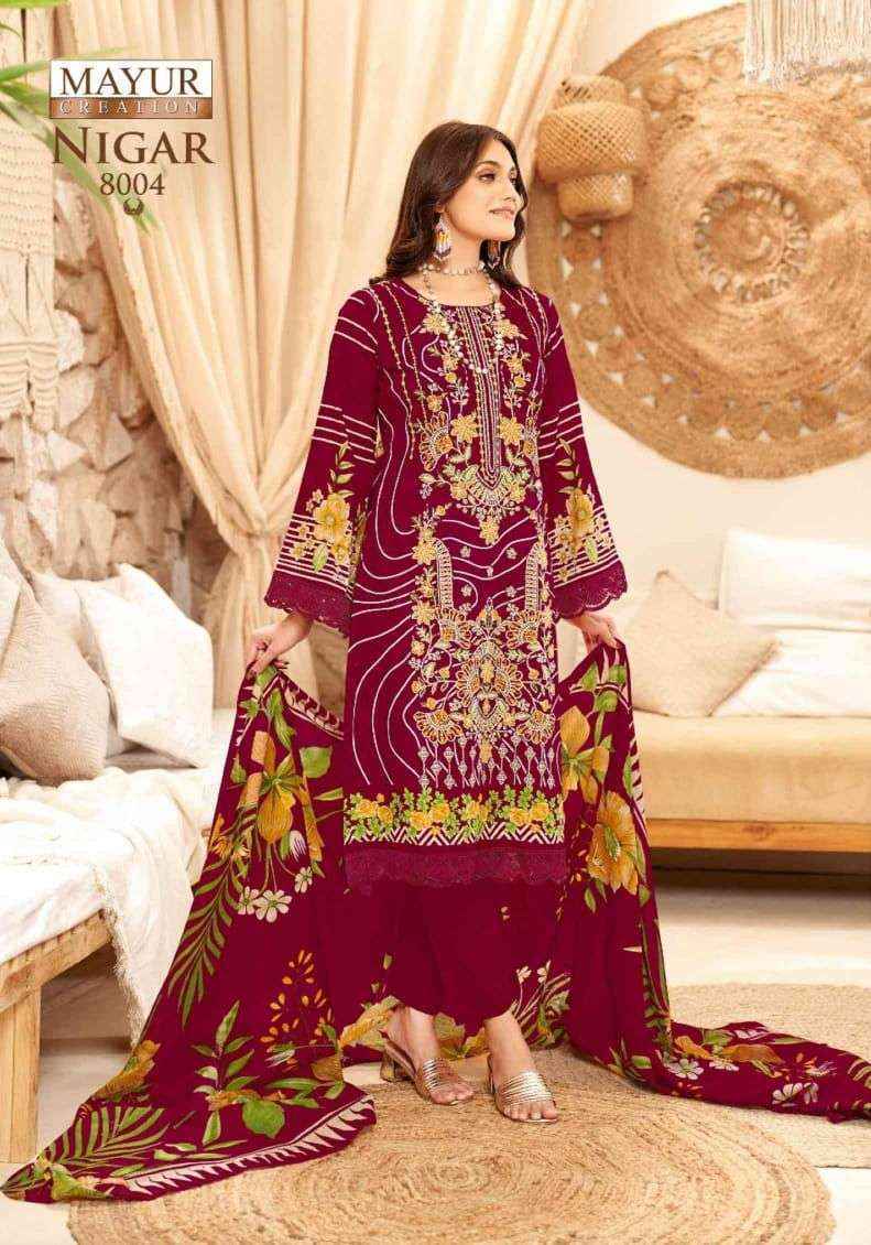Mayur Creation Nigar Vol-8 Cotton Dress Material (8 pcs Catalogue)