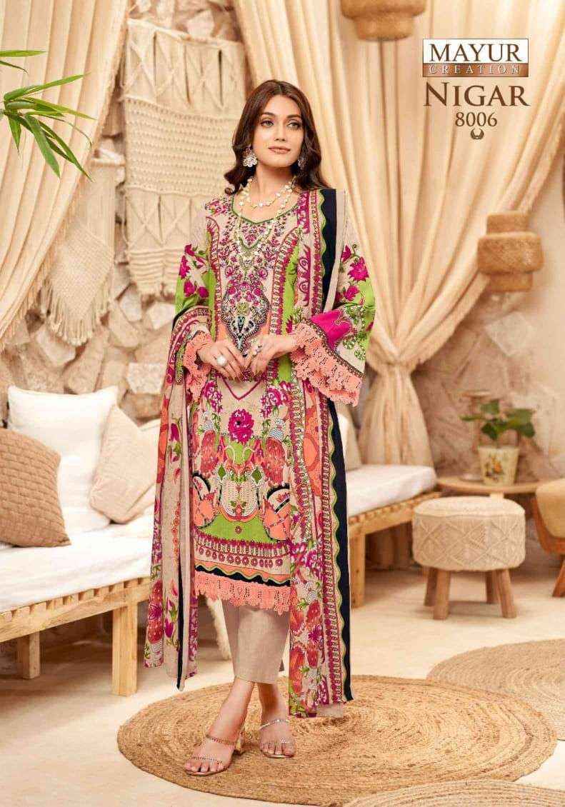 Mayur Creation Nigar Vol-8 Cotton Dress Material (8 pcs Catalogue)