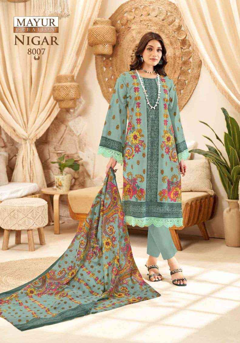 Mayur Creation Nigar Vol-8 Cotton Dress Material (8 pcs Catalogue)