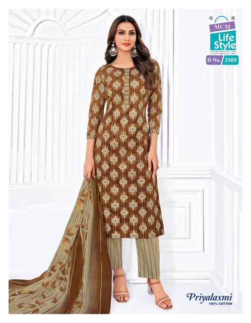 MCM Lifestyle Priyalaxmi Vol-35 Cotton Dress Material (20 pcs Catalogue)