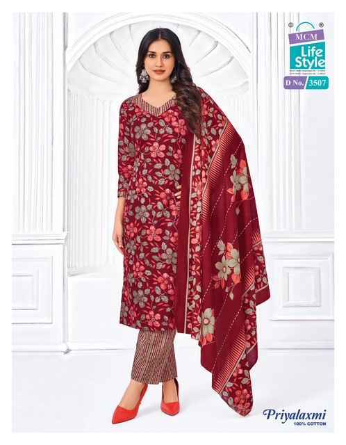 MCM Lifestyle Priyalaxmi Vol-35 Cotton Dress Material (20 pcs Catalogue)