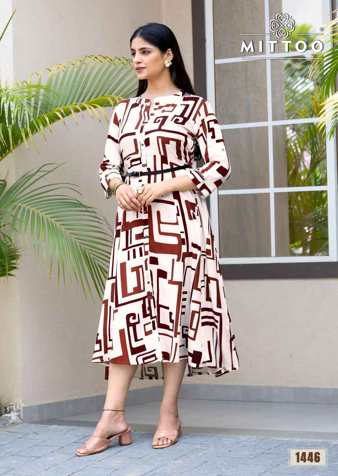 Mittoo Belt Vol-21 Rayon Kurti (6 pcs Catalogue)