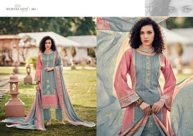 Mumtaz Arts Saaj Viscouse Cotton Dress Material (7 pcs Catalogue)