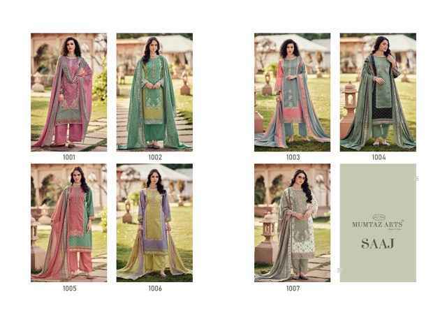 Mumtaz Arts Saaj Viscouse Cotton Dress Material (7 pcs Catalogue)