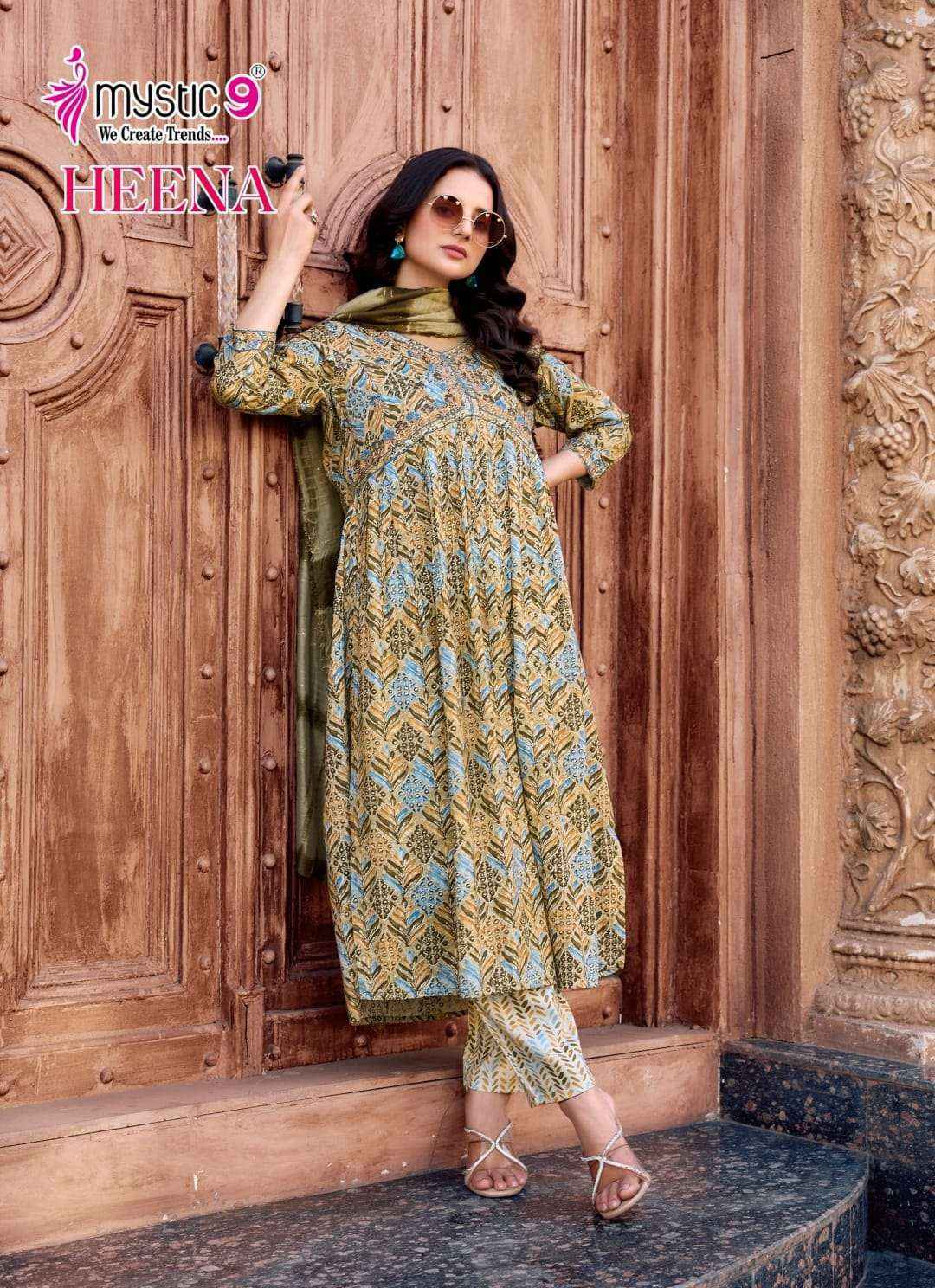 Mystic 9 Heena Vol-7 Rayon Readymade Suit (8 pcs Catalogue)