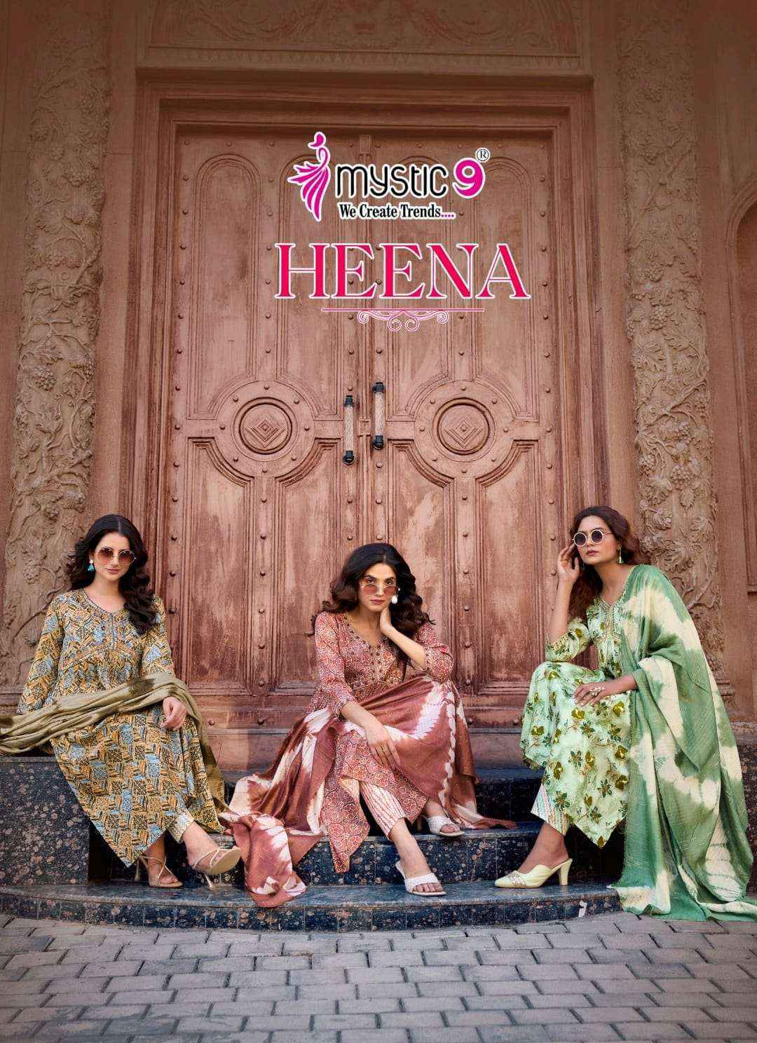 Mystic 9 Heena Vol-7 Rayon Readymade Suit (8 pcs Catalogue)