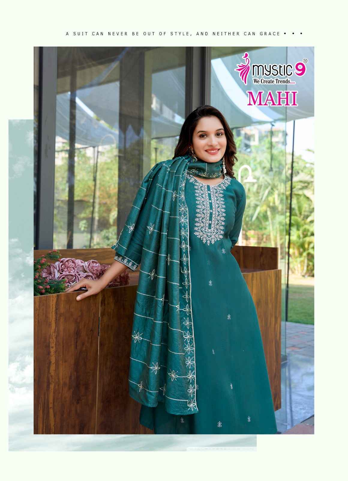 Mystic 9 Mahi Vol-1 Vertican Readymade Suit (8 pcs Catalogue)