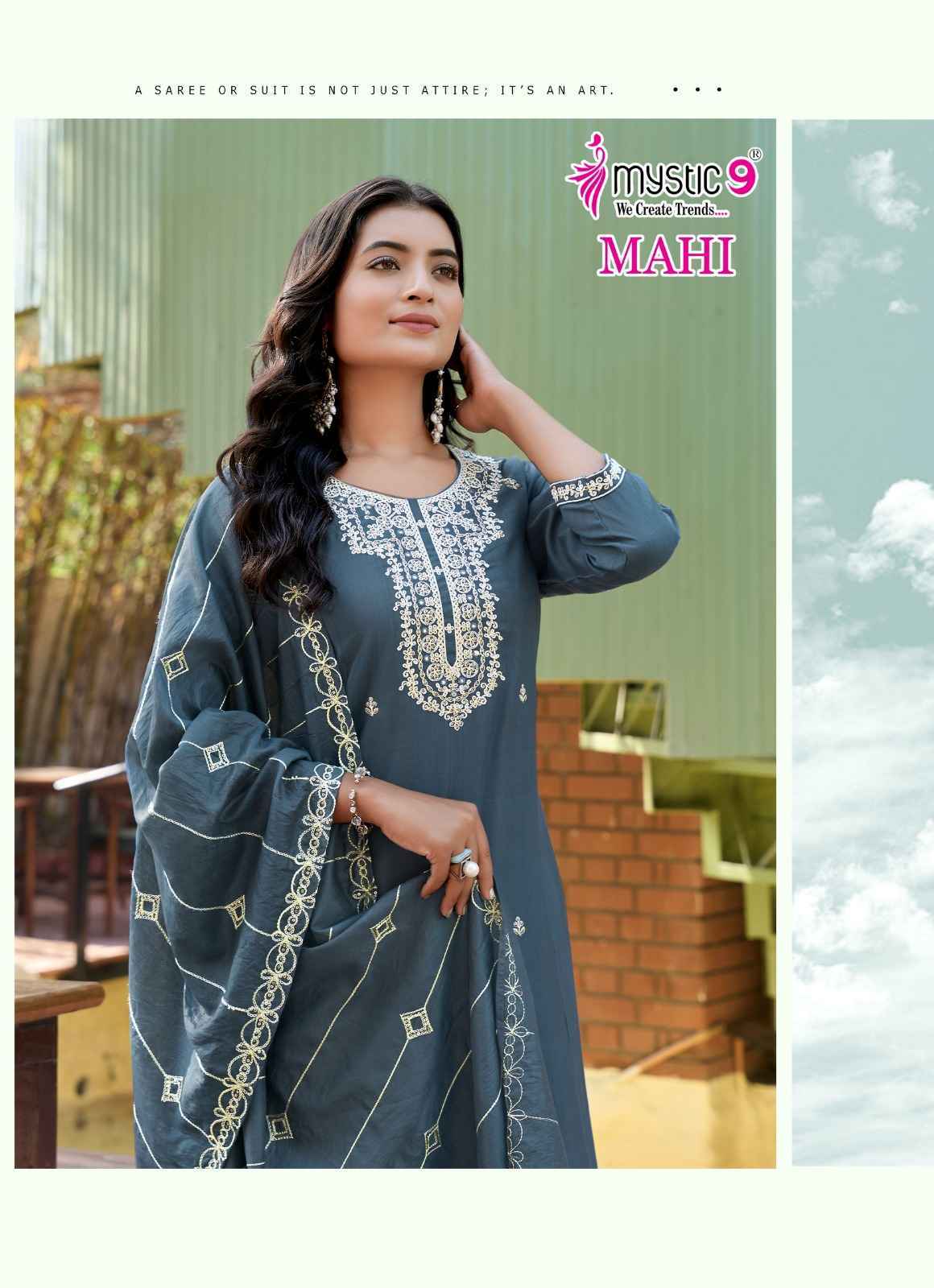 Mystic 9 Mahi Vol-1 Vertican Readymade Suit (8 pcs Catalogue)